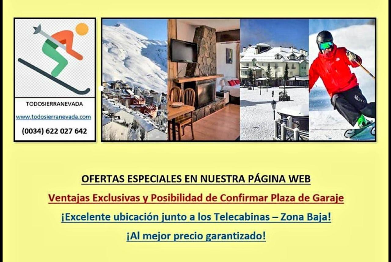 Todosierranevada Zona Baja - Edificio Atlas - Vistas A La Montana - Junto A Los Telecabinas Сьєрра-Невада Екстер'єр фото